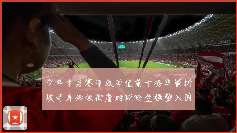 今年季后赛净效率值前十榜单解析埃奇库姆领衔詹姆斯哈登强势入围